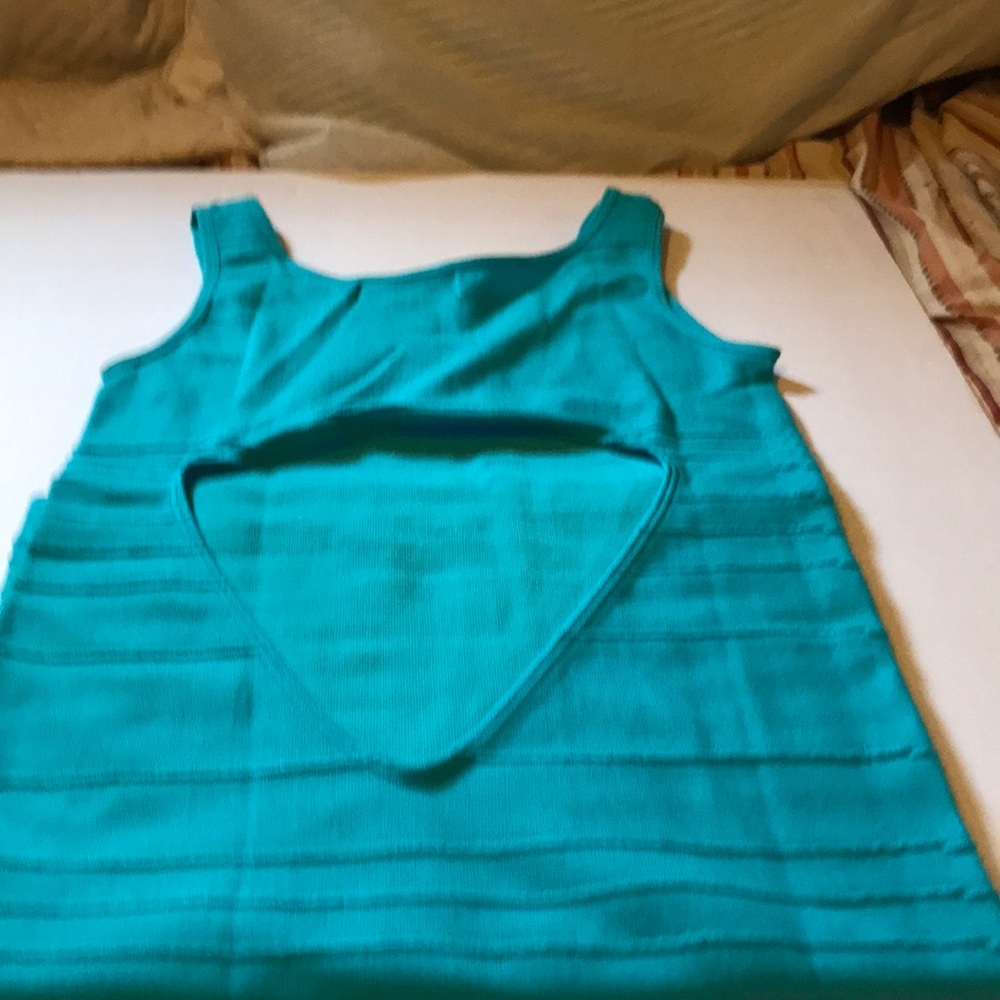 Neon Blue Mini Dress👗 - Picture 5 of 8